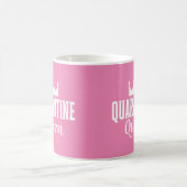 Quarantine Queen 2020 Pink Girly Virus Kaffeetasse (Mittel)