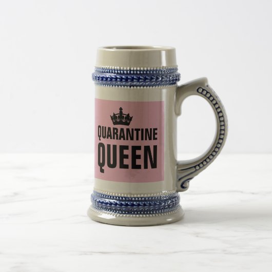 QUARANTINE QUEEN BIER STEINS FÜR SIE BIERGLAS (Rechts)