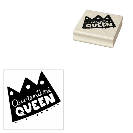 Quarantine Queen Gummistempel (Stempel)