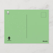 QUARANTINE SIX FEET ROBOTER VON Jetpackcorps Postkarte (Rückseite)