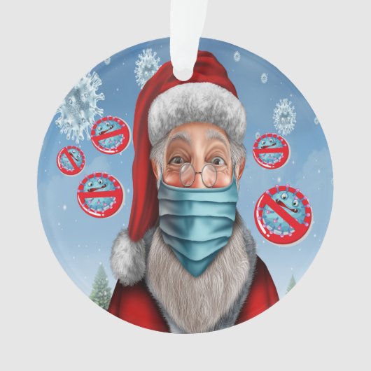 Quarantine Spaß - Siehe Zurück... Keramik-Ornament Ornament (Vorderseite)