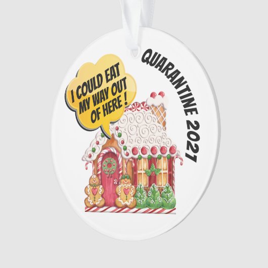Quarantine Spaß - Siehe Zurück... Ornament (Vorderseite)