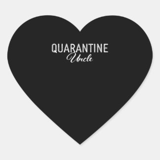 Quarantine Uncle Gift Herz-Aufkleber
