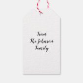 Quarantine Weight Gain Santa Stuck in Chimney Geschenkanhänger (Rückseite)