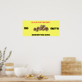 QUARANTINE-ZONE, KEINE NUTEN POSTER (Küche)