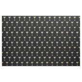 Quarantini Cocktail Muster Maske Schwarz Stoff (Fat Quarter (45,7 x 55,9 cm))