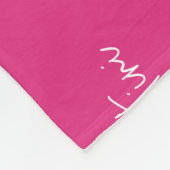 Quarantini Cocktail Muster Rosa veränderbare Farbe Fleecedecke (Ecke)