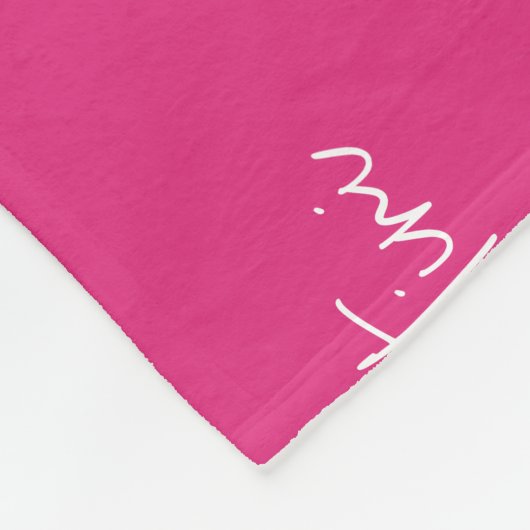 Quarantini Cocktail Muster Rosa veränderbare Farbe Fleecedecke (Ecke)