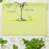 Quarantini Covid Social Isolation Cocktail Rezept Geschirrtuch (Gefaltet)