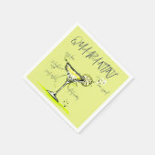 Quarantini Covid Social Isolation Cocktail Rezept Serviette (Ecke)