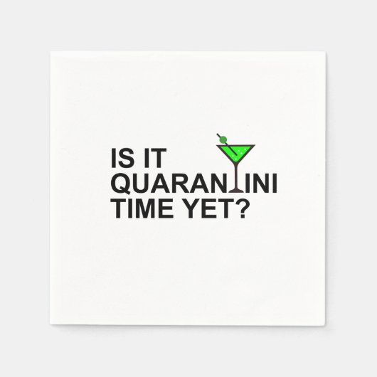 Quarantini Paper Napkin Serviette (Vorderseite)