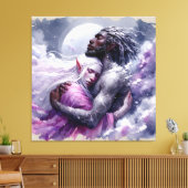 Quaraun & BoomFuzzy - Embrace Leinwanddruck (Insitu (Wohnzimmer))