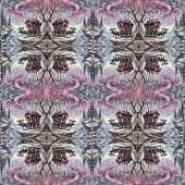 Quaraun & BoomFuzzy - Embrace Wandteppich Mit Holzrahmen