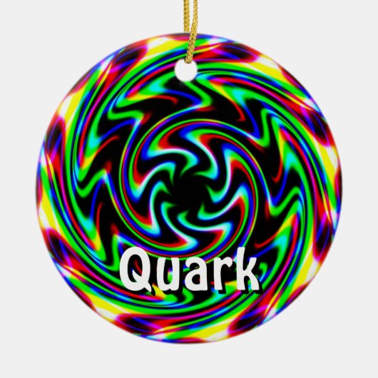 Quark (Ändern der Wörter) Keramik Ornament (Vorne)
