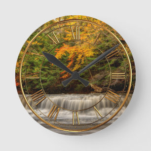 Quark Rcok Falls Runde Wanduhr