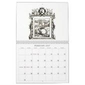 Quarles Emblem-Kalender der grotesken 1600s Kalender (Feb 2027)