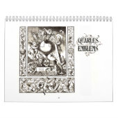 Quarles Emblem-Kalender der grotesken 1600s Kalender (Titelbild)