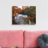 Quarry Rock Falls in den Cleveland Metro Parks Leinwanddruck (Insitu (Wohnzimmer))