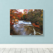 Quarry Rock Falls in den Cleveland Metro Parks Leinwanddruck (Insitu (Holzboden))