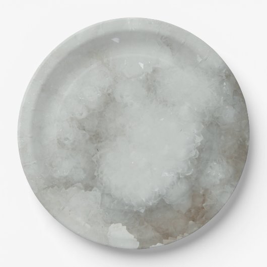 Quart Crystal Geode Pappteller (Vorderseite)