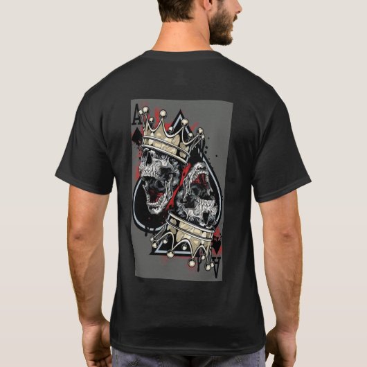 Quarter Boy and Girls Skull T - Shirt (Rückseite)