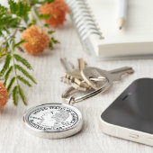 Quarter Dollar-Münzfreizügigkeit Schlüsselanhänger (Seite)