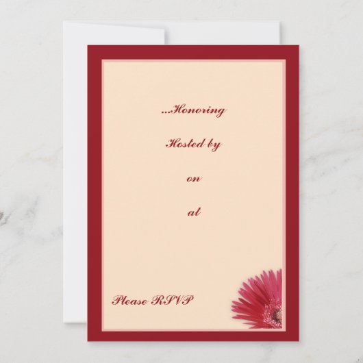 Quarter Einladung (Rückseite)