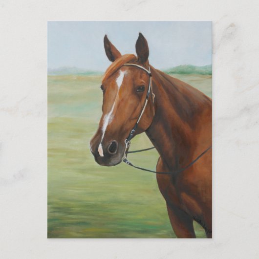Quarter Horse Art Postkarte (Vorderseite)