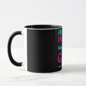 Quarter Horse Girl in Aqua und Pink Tasse (Links)