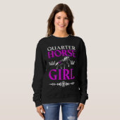 Quarter Horse Girl Sweatshirt (Vorne ganz)