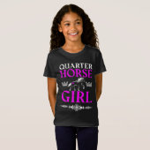 Quarter Horse Girl T - Shirt (Vorne ganz)