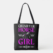 Quarter Horse Girl Tasche (Rückseite)