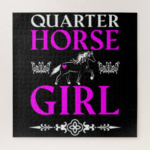 Quarter Horse Mädchen   Puzzle