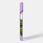 Quarter Horse Mare und Fohlen Lila Case-Mate iPhone Hülle (Rückseite / Rechts)