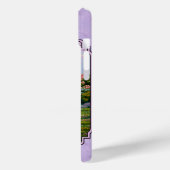 Quarter Horse Mare und Fohlen Lila Case-Mate iPhone Hülle (Rückseite / Links)