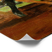 Quarter Horse Racing Portrait Poster (Ecke)