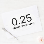 Quarter Mile Ovaler Aufkleber (Umschlag)