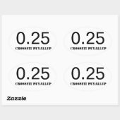 Quarter Mile Ovaler Aufkleber (Blatt)