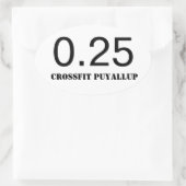 Quarter Mile Ovaler Aufkleber (Tasche)