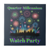 Quarter-Millennium Fireworks Watch Party Fliese (Vorderseite)