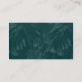 Quarter Patch - Dunkelgrüne Bürste Visitenkarte (Rückseite)