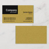Quarter Patch - Ochre Embossed Texture Visitenkarte (Vorne/Hinten)