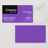 Quarter Patch - Violet mit Embossed Textur Visitenkarte (Vorne/Hinten)