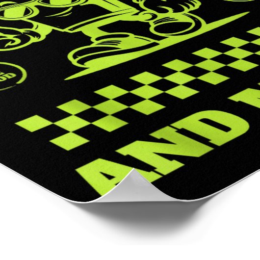 Quarter Zips And Matcha Funny Meme Saying Design Poster (Ecke)