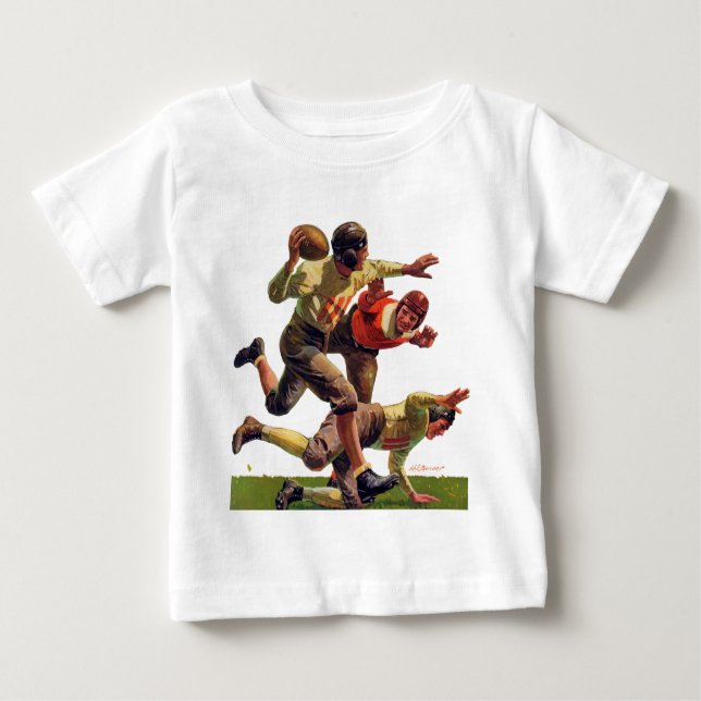 Quarterback-Durchlauf Baby T-shirt (Vorderseite)