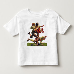 Quarterback-Durchlauf Kleinkind T-shirt