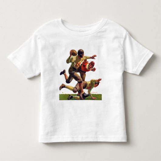 Quarterback-Durchlauf Kleinkind T-shirt (Vorderseite)