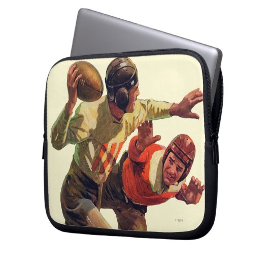 Quarterback-Durchlauf Laptopschutzhülle (Vorderseite Links)