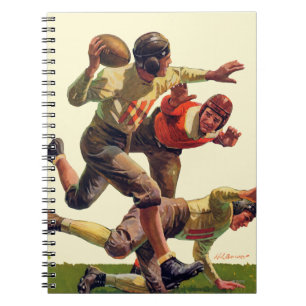 Quarterback-Durchlauf Notizblock