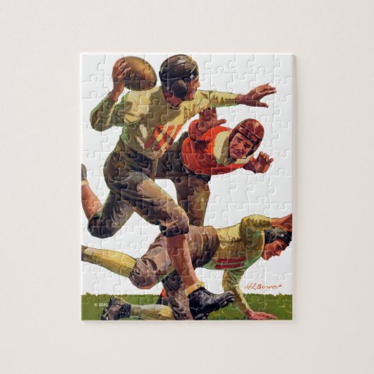 Quarterback-Durchlauf Puzzle (Vertikal)